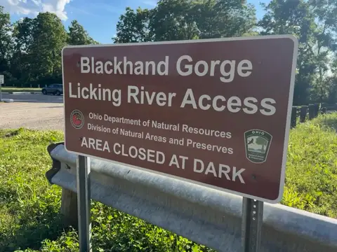 Nature's waiting at Blackhand Gorge Licking River Access.
